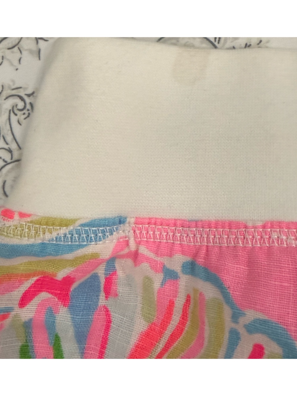 Lilly Pulitzer neon multicolor linen the beach pant w/ cotton drawstring waist - Picture 10 of 16